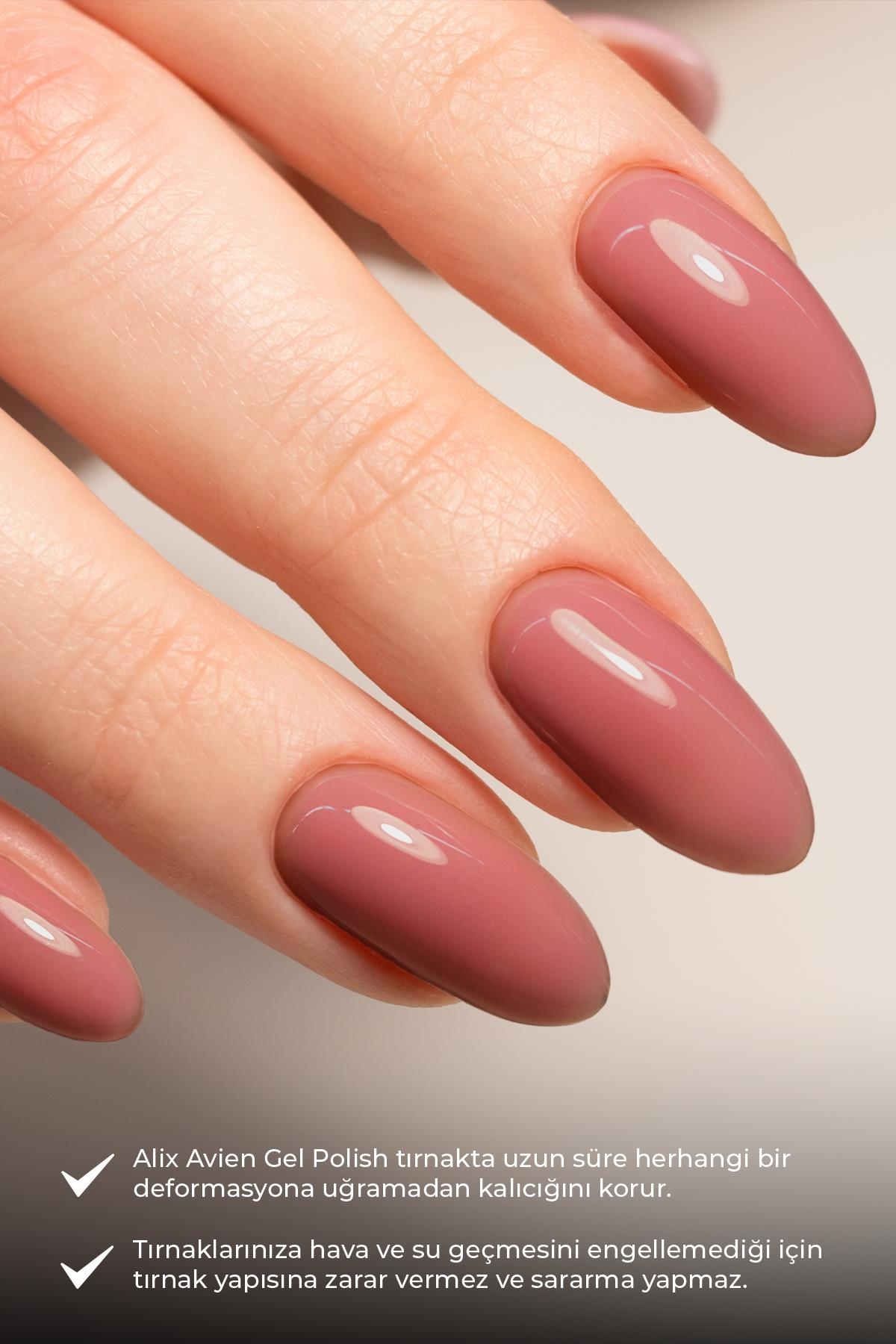 Pembe Kalıcı Oje 58-Yoğun Renk Veren Jel Oje 12 ml-Nail UV Gel Polish 58