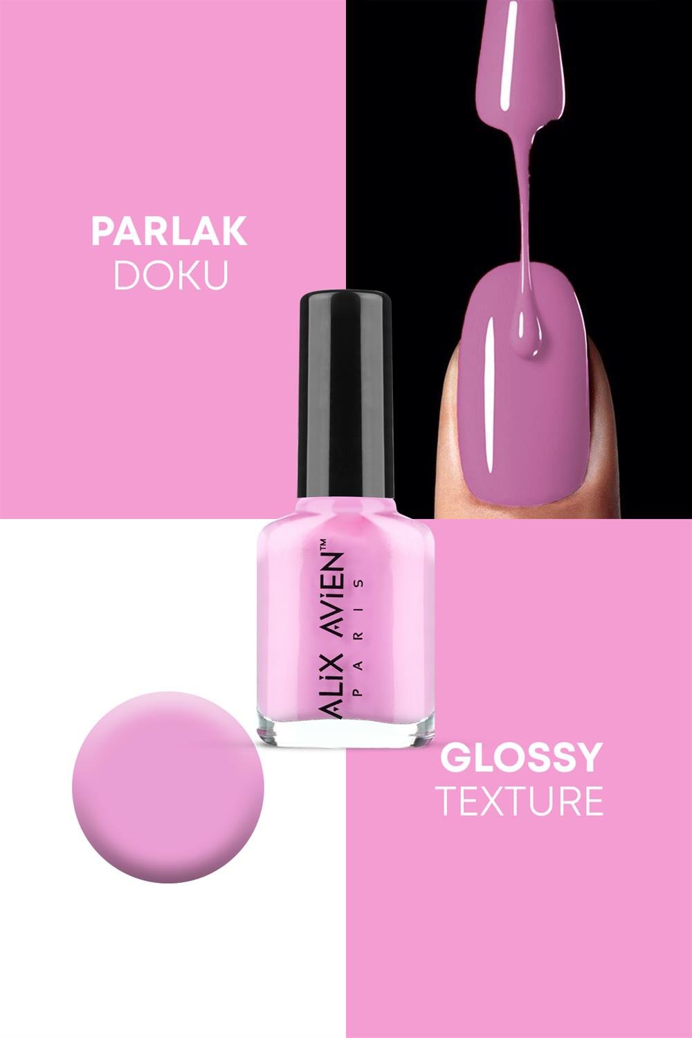 Pembe Oje 69 - Uzun Süreli Kalıcılık Hızlı Kuruma - Nail Lacquer 69