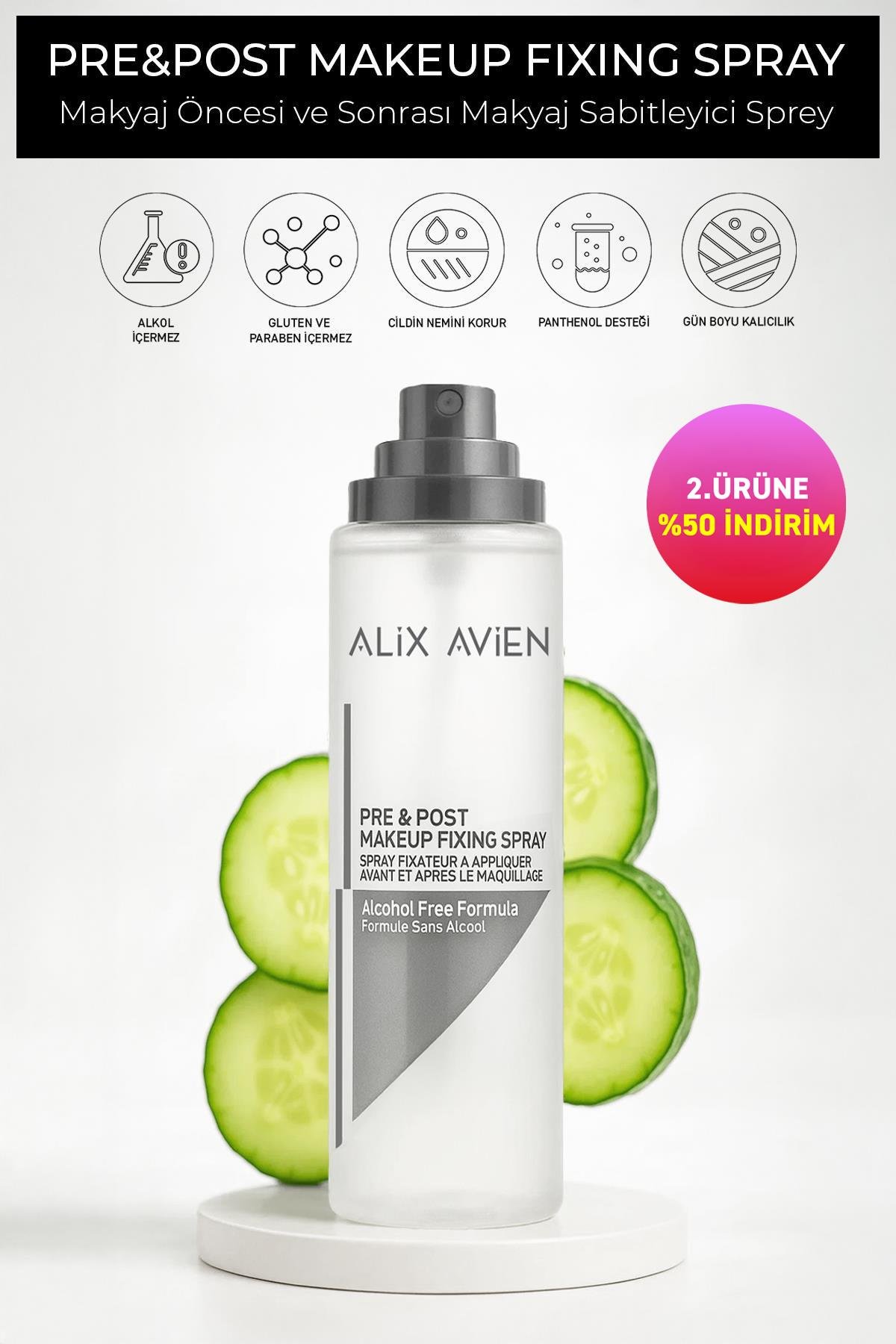 Pre&Post Makeup Fixing Spray - Makyaj Öncesi ve Sonrası Makyaj Sabitleyici Sprey
