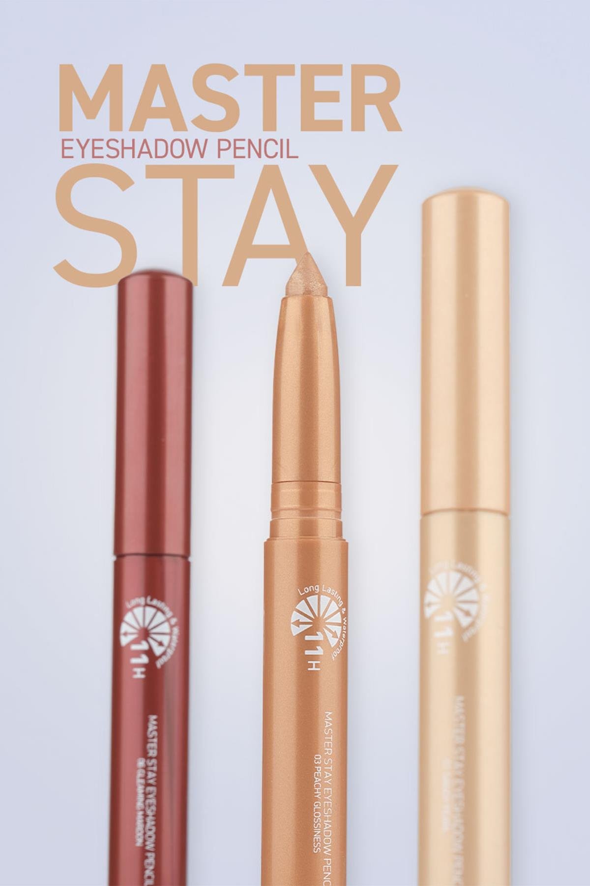 Suya Dayanıklı 11 Saat Kalıcı Yoğun Pigmentli Kremsi Göz Kalem Farı - Master Stay 06 Gleaming Maroon