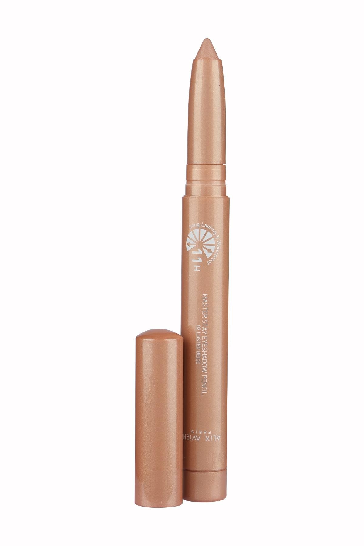 Suya Dayanıklı 24 Saat Kalıcı Yoğun Pigmentli Kremsi Göz Kalem Farı - Master Stay 02 Luster Beige
