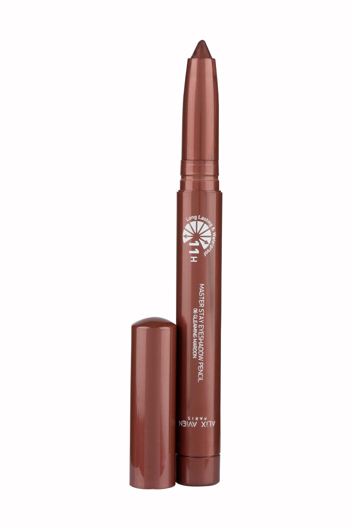 Suya Dayanıklı 24 Saat Kalıcı Yoğun Pigmentli Kremsi Göz Kalem Farı - Master Stay 06 Gleaming Maroon