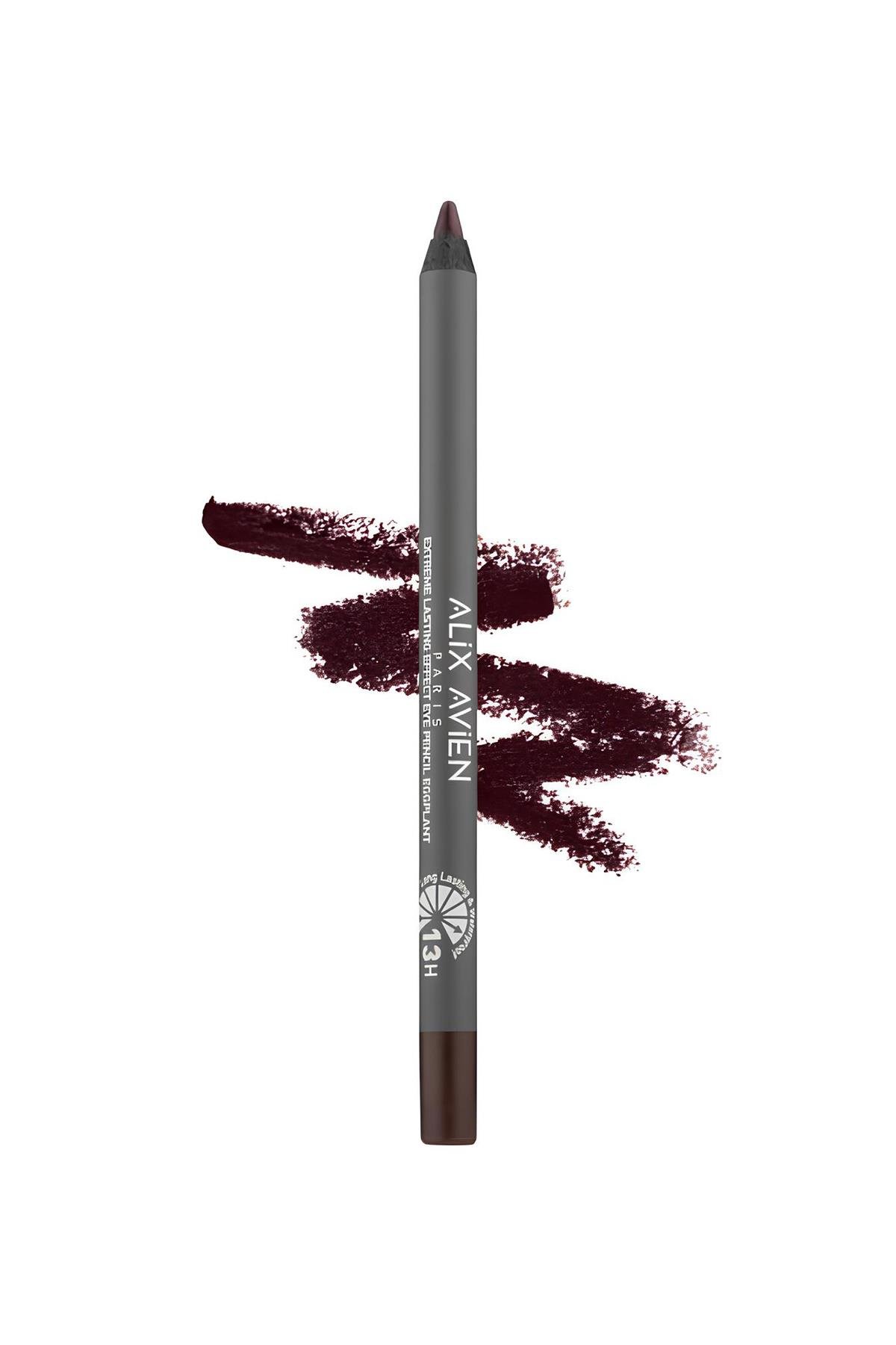 Suya Dayanıklı Kahverengi Göz Kalemi - 13 Saat Kalıcı Etki - Extreme Lasting Effect Eye Pencil Eggplant