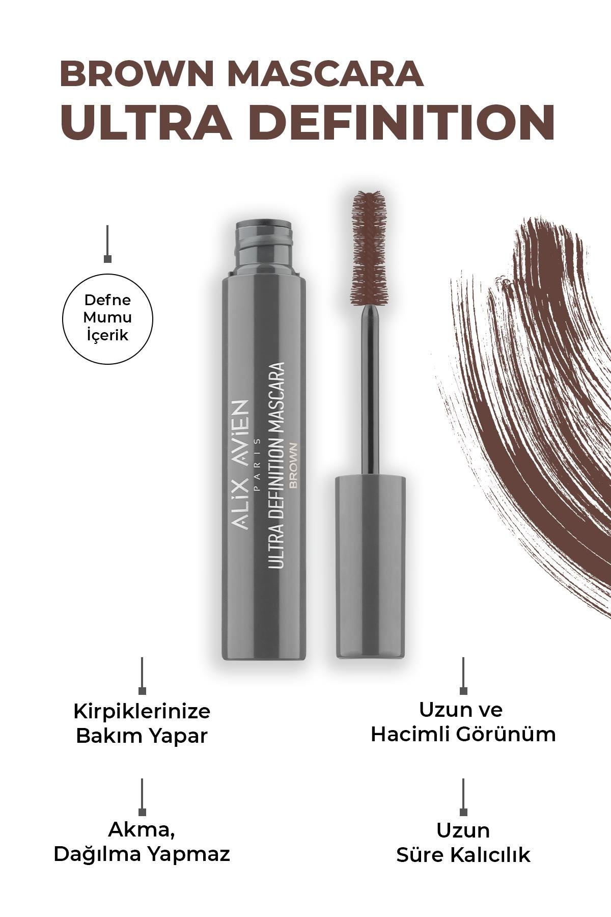 Ultra Definition Mascara Brown - Kusursuz Kıvrımlar - Ekstra Hacimli Kirpikler