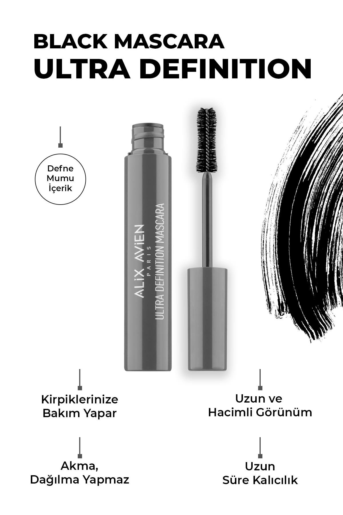 Ultra Definition Mascara-Kusursuz Kıvrımlar-Ekstra Hacimli Kirpikler