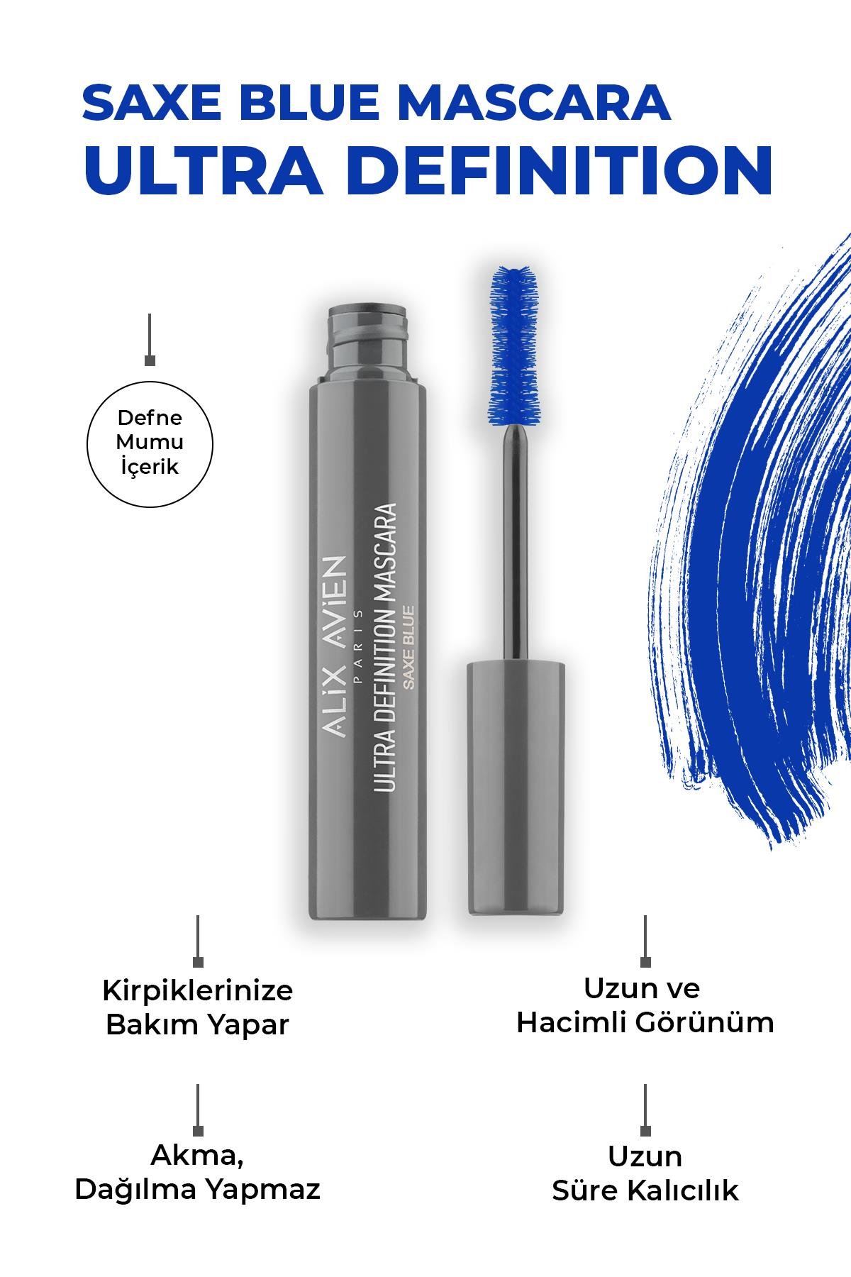 Ultra Definition Mascara Saxe Blue - Kusursuz Kıvrımlar - Ekstra Hacimli Kirpikler