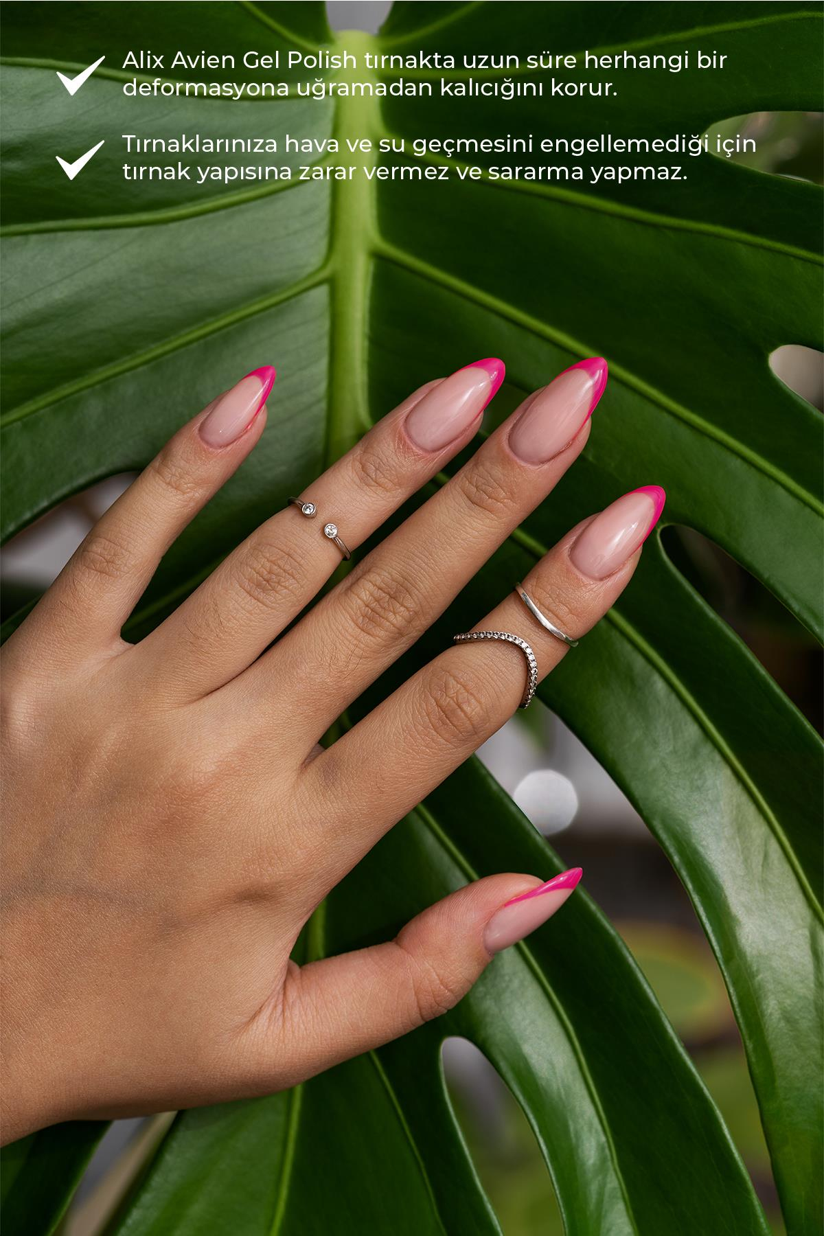 UV Kalıcı Neon Pembe Jel Oje 14 - Gel Polish - 12 ml