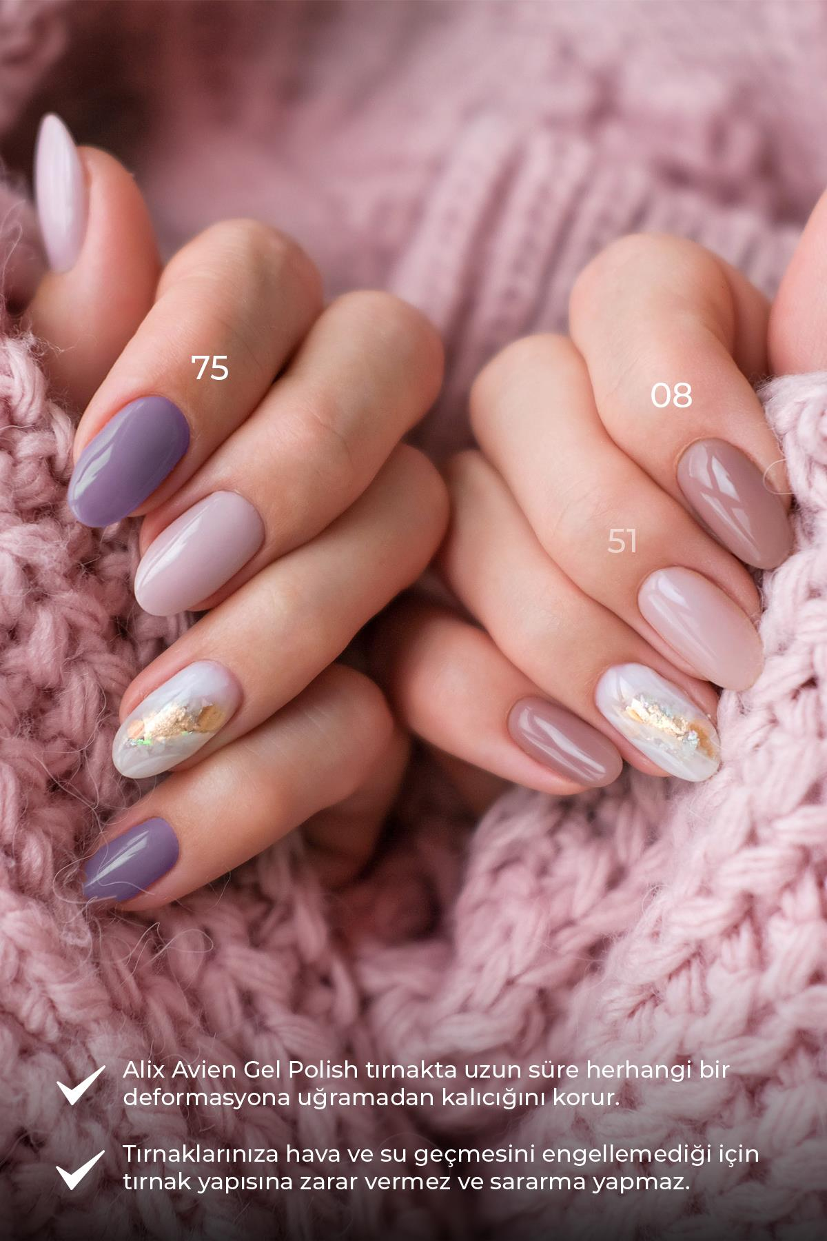 UV Kalıcı Pembe Nude Jel Oje 08 - Gel Polish - 12 ml