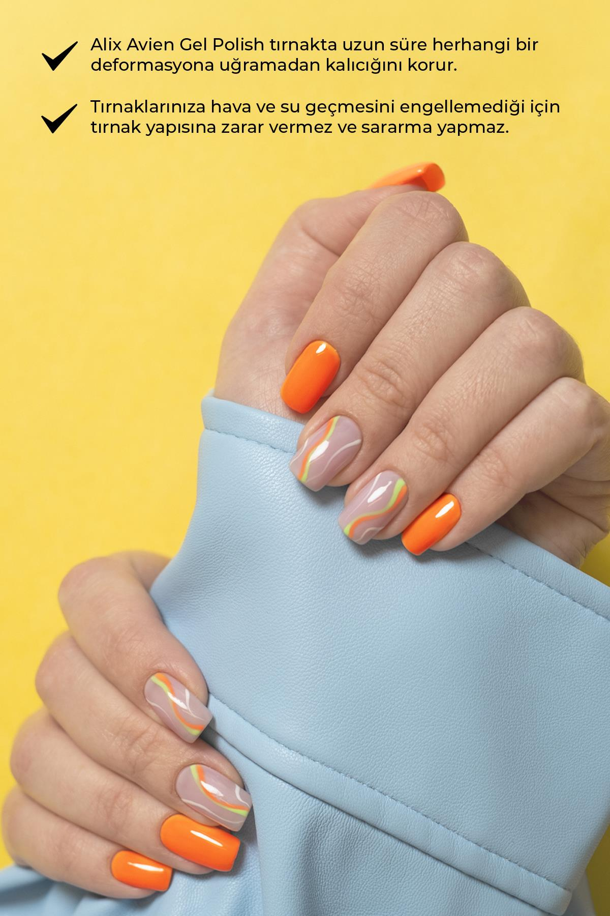 UV Kalıcı Turuncu Jel Oje 42 - Gel Polish- 12 ml