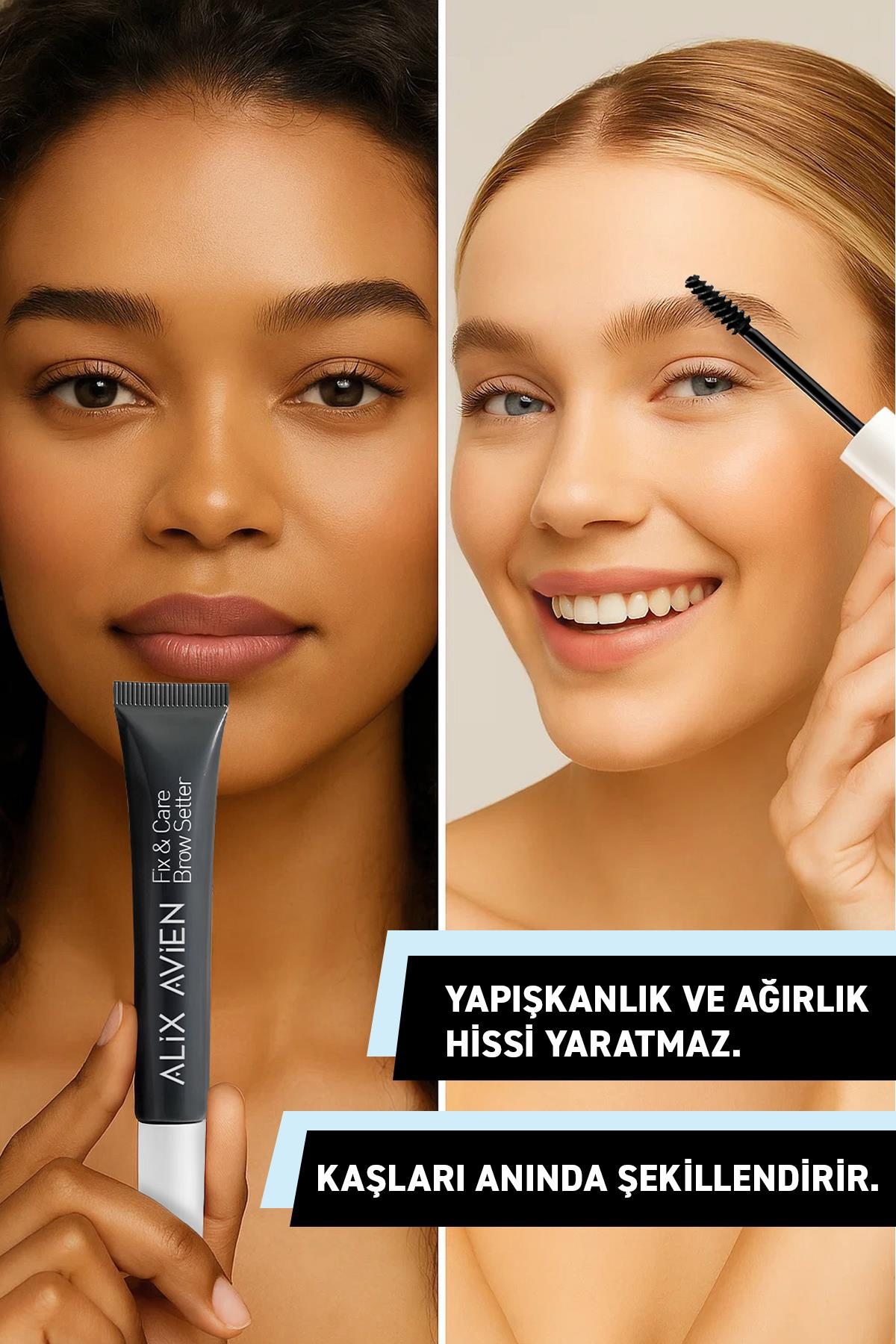 Uzun Süre Kalıcı Doğal Hacim Veren Besleyici Kaş Sabitleyici Bakım Jeli - Fix & Care Brow Setter