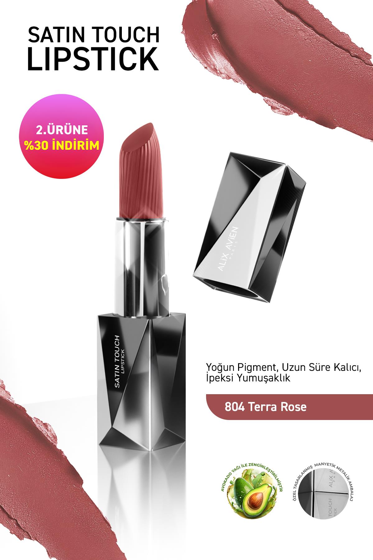 Uzun Süre Kalıcı Nemlendirici Pürüzsüz Etkili Yarı Mat Ruj - Satin