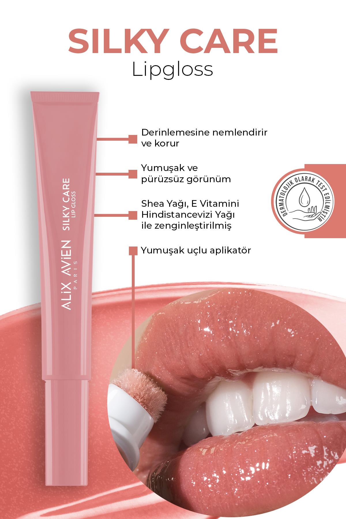 Uzun Süre Kalıcı Suya Dayanıklı Dudak Nemlendiricili Dolgunlaştırıcı Lipgloss ve Lipliner Seti 04
