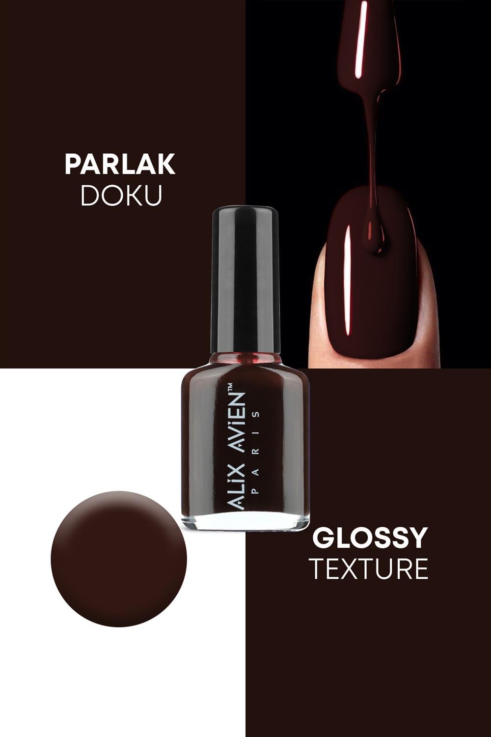 Vişne Rengi Oje 23  - Uzun Süreli Kalıcılık Hızlı Kuruma - Nail Lacquer 23