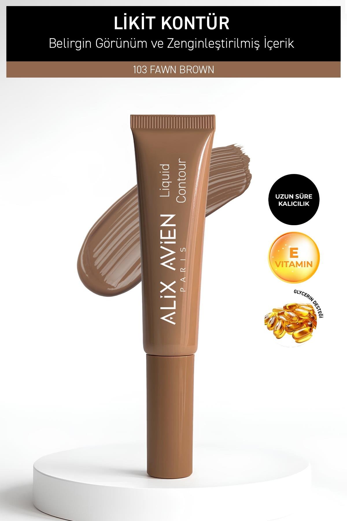 Yaşlanma Karşıtı E Vitaminli Nemlendiren Kremsi Likit Kontür - Liquid Contour 103 Flawn Brown