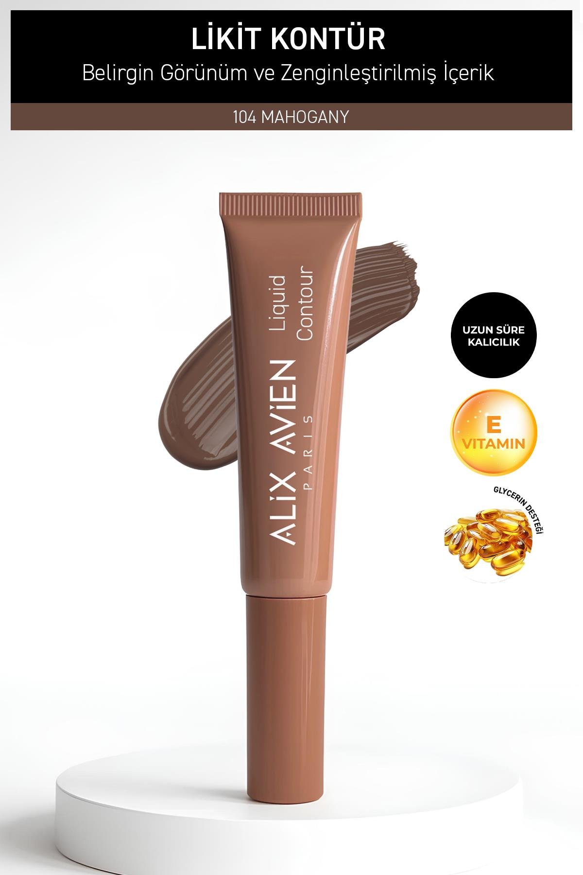 Yaşlanma Karşıtı E Vitaminli Nemlendiren Kremsi Likit Kontür - Liquid Contour 104 Mahogany