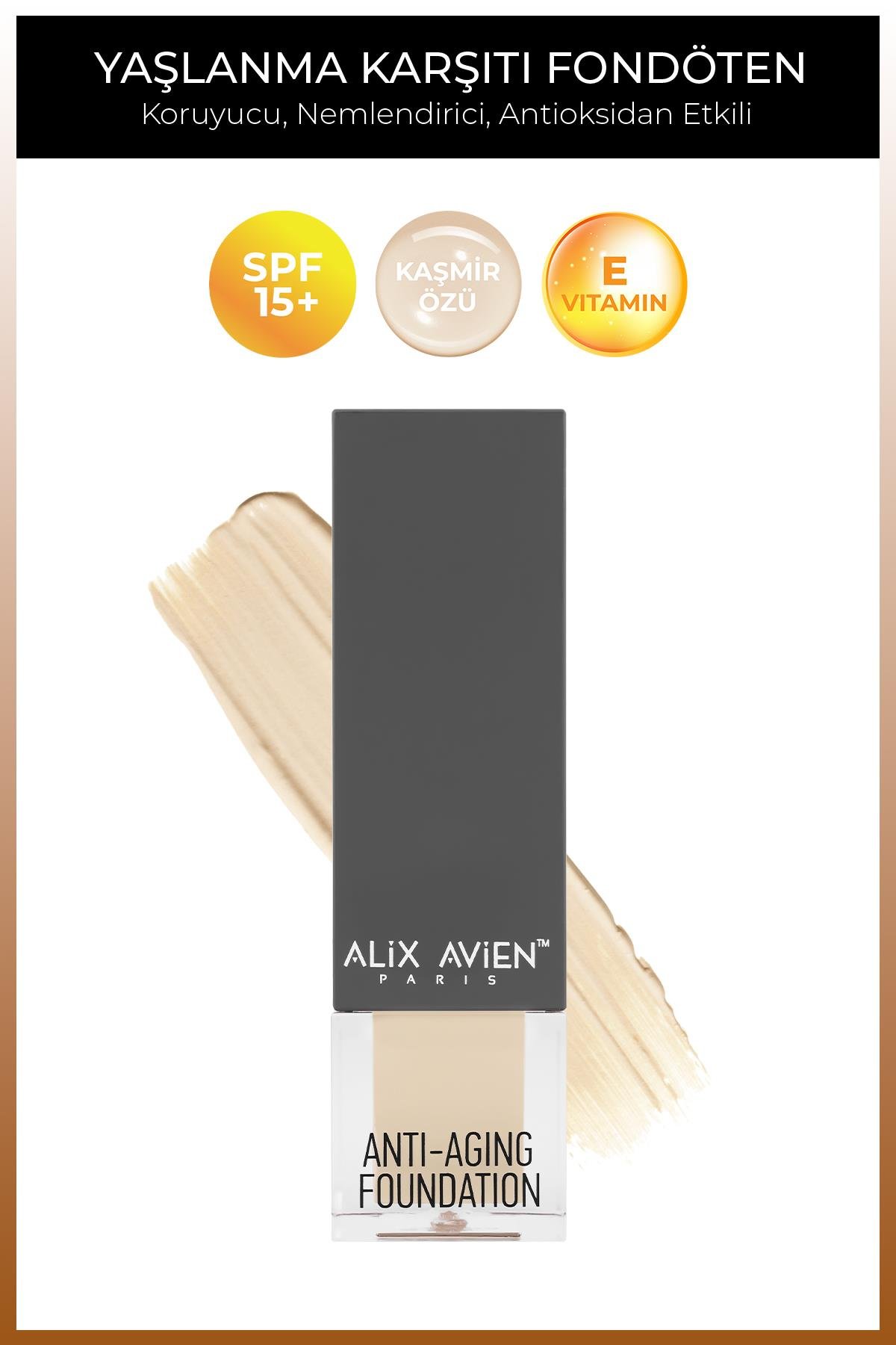 Yaşlanma Karşıtı Vitamin İçeren Nemlendirici SPF15+ Fondöten - Anti Aging Foundation 501 Light Beige
