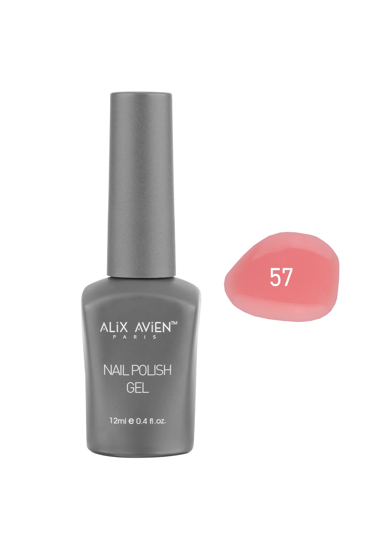 Yavruağzı Kalıcı Oje 57-Yoğun Renk Veren Jel Oje 12 ml-Nail UV Gel Polish 57