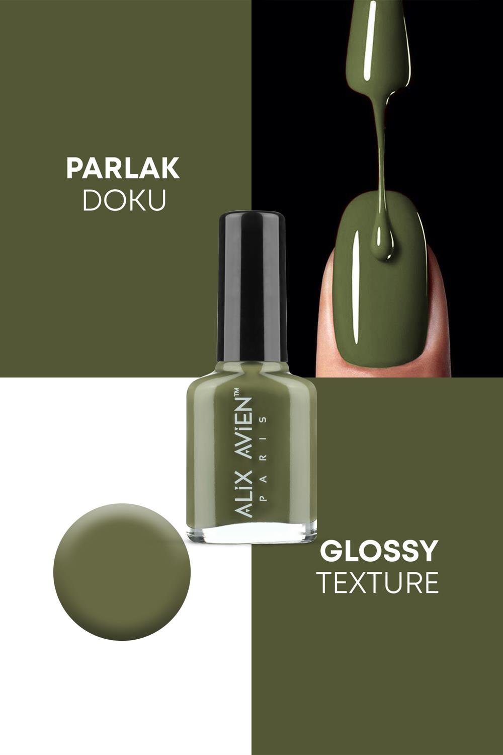 Yeşil Oje 109 - Uzun Süreli Kalıcılık Hızlı Kuruma - Nail Lacquer 109
