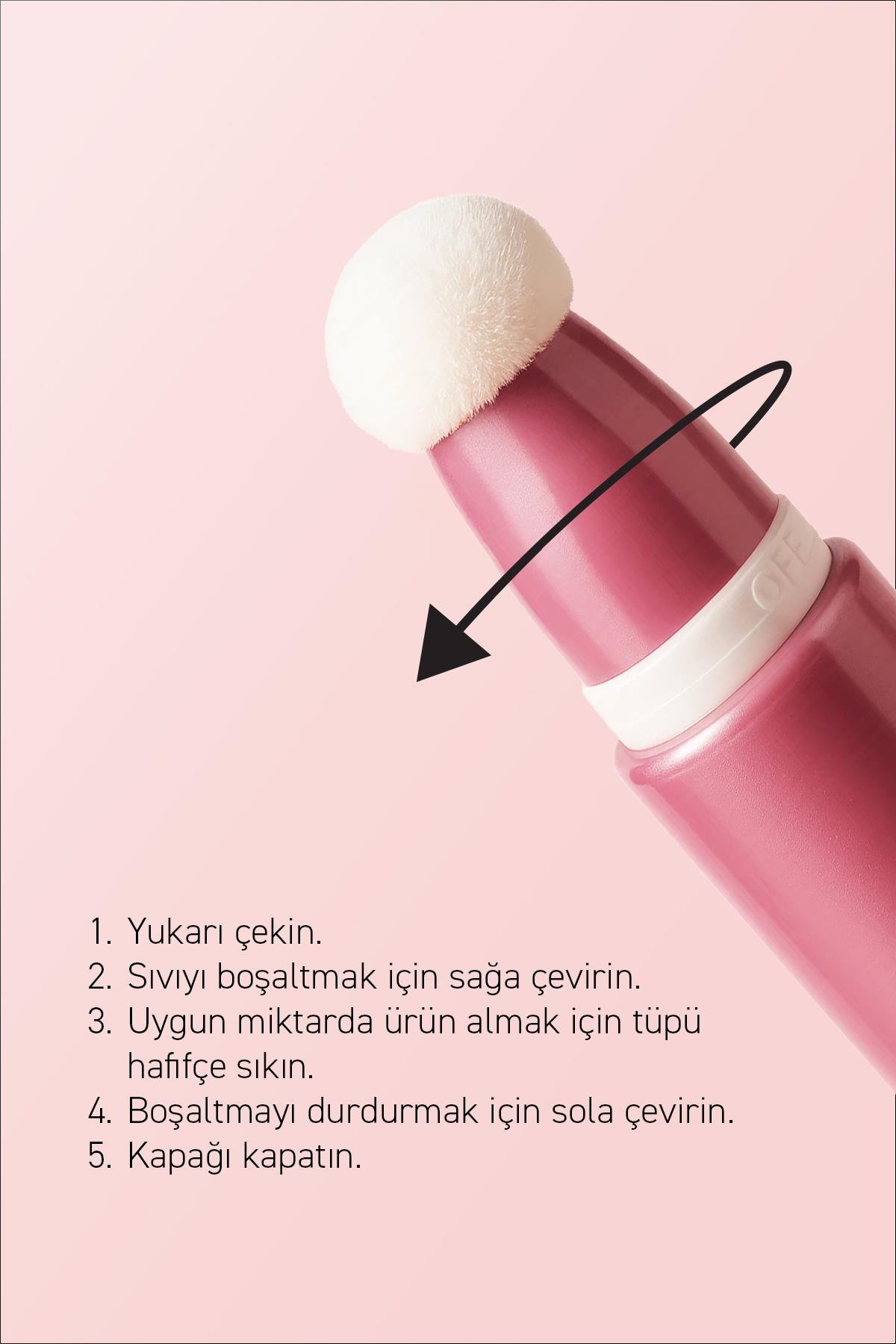 Yoğun Pigmentli E Vitaminli Mat Bitişli Kremsi Likit Allık - Liquid Blusher 02 Elegant Pink
