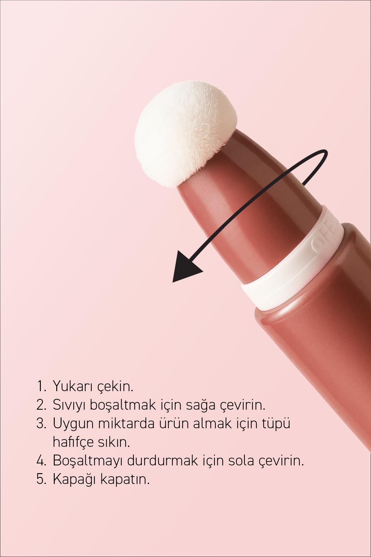 Yoğun Pigmentli E Vitaminli Mat Bitişli Kremsi Likit Allık - Liquid Blusher 05 Burnt Terracotta