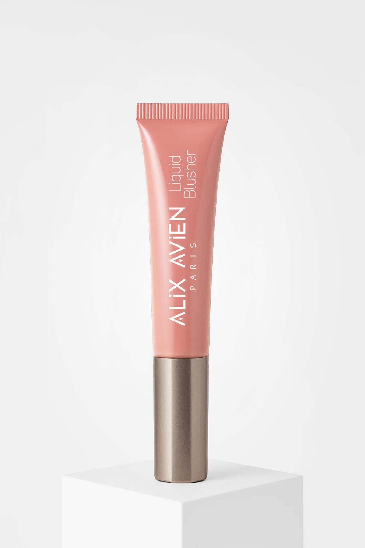 Yoğun Pigmentli E Vitaminli Mat Bitişli Kremsi Likit Allık - Liquid Blusher 01 Tender Peach