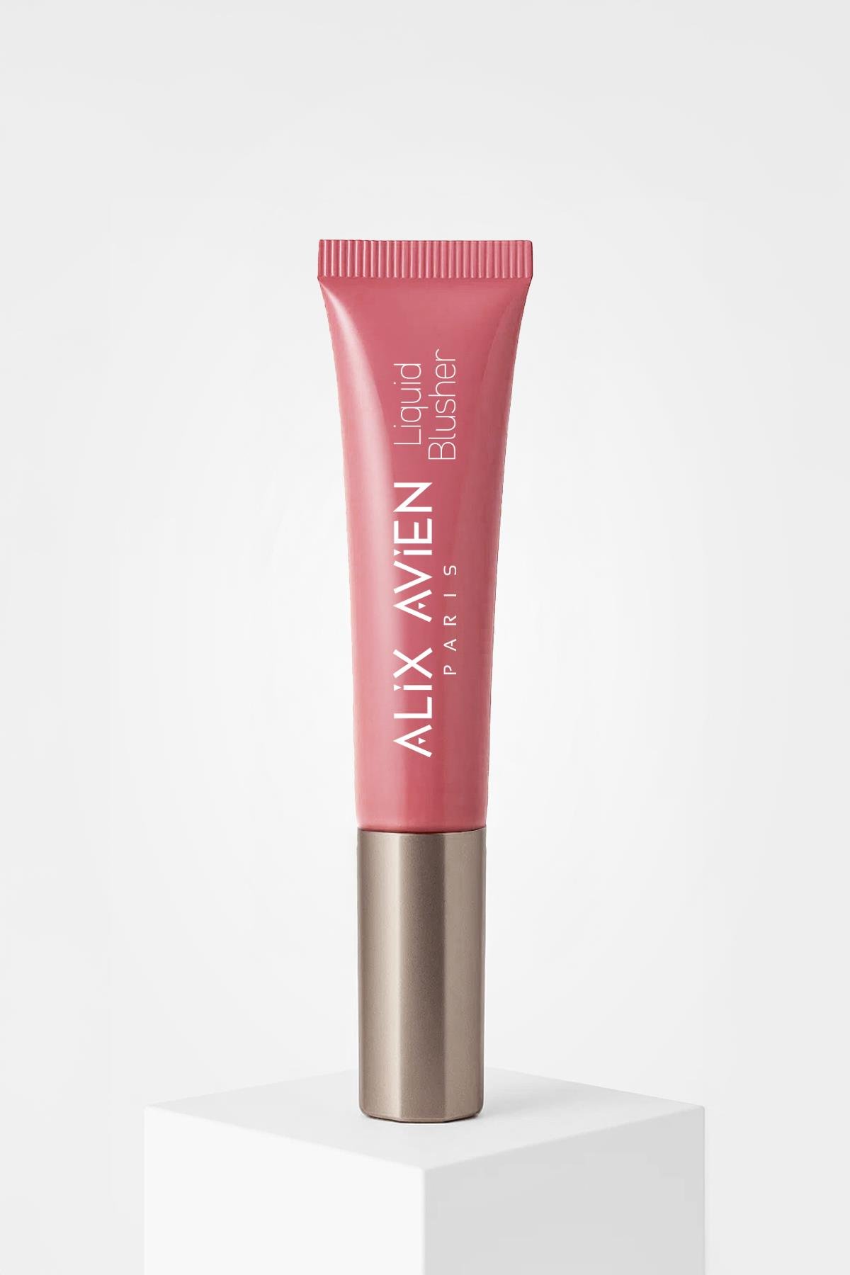 Yoğun Pigmentli E Vitaminli Mat Bitişli Kremsi Likit Allık - Liquid Blusher 02 Elegant Pink
