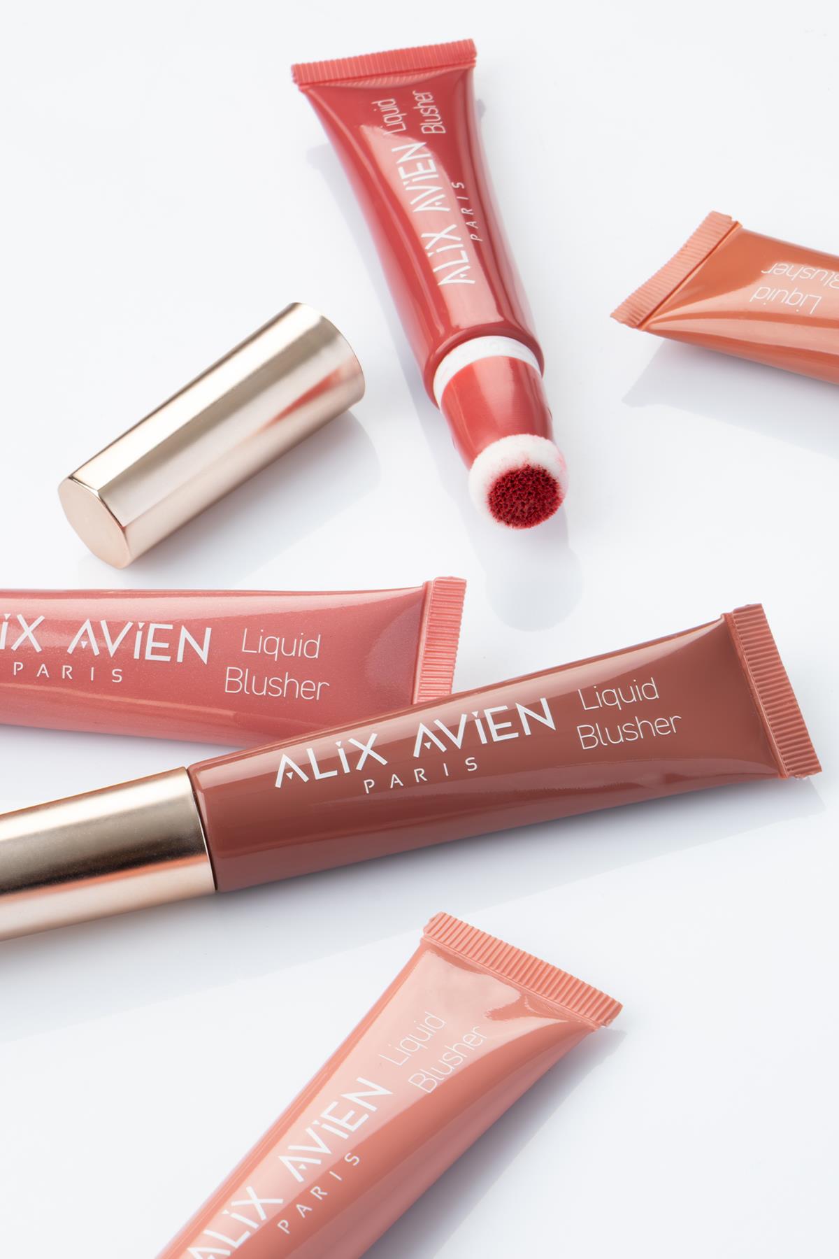 Yoğun Pigmentli E Vitaminli Mat Bitişli Kremsi Likit Allık - Liquid Blusher 06 Dried Rose