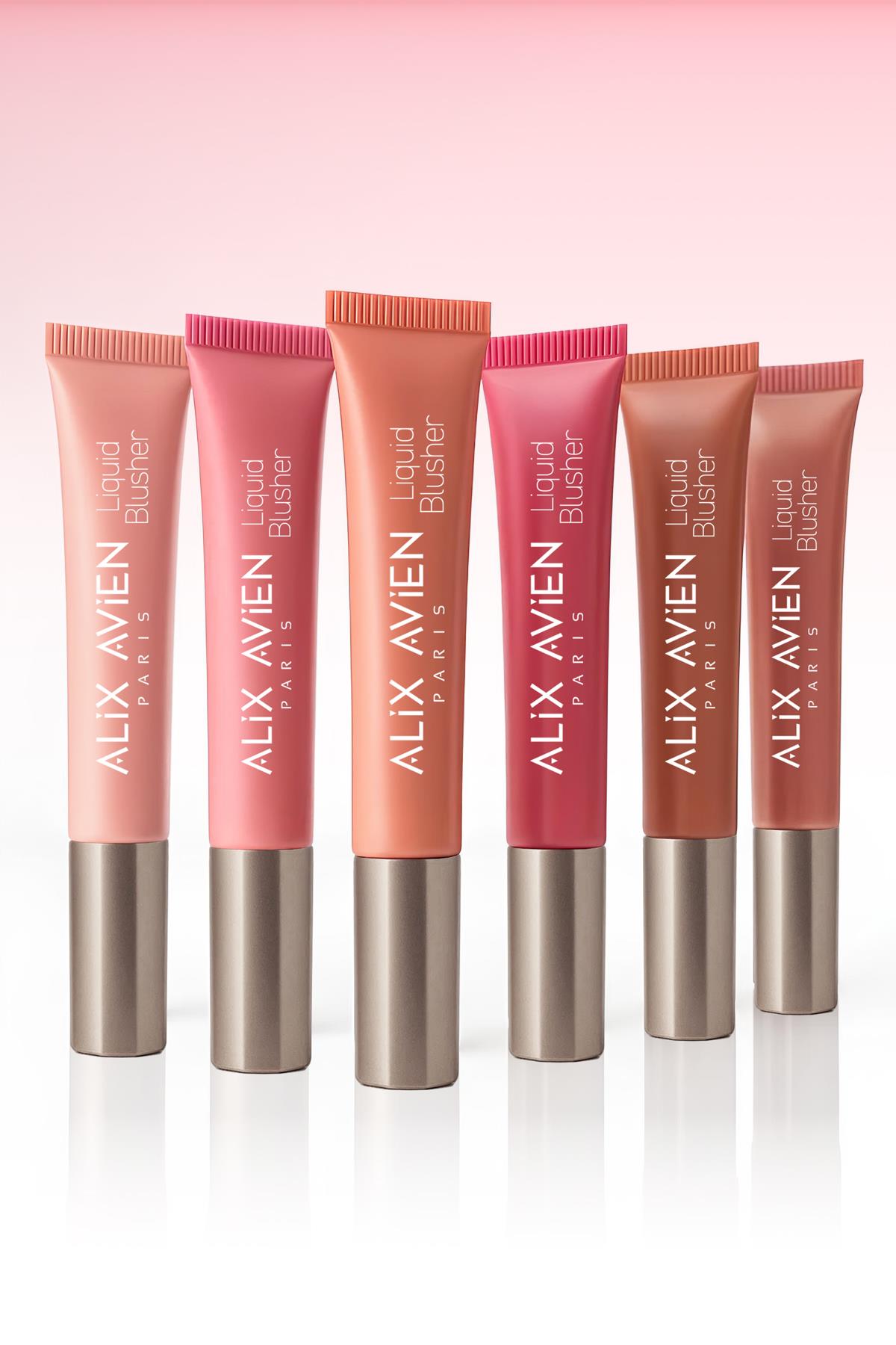 Yoğun Pigmentli E Vitaminli Mat Bitişli Kremsi Likit Allık - Liquid Blusher 06 Dried Rose
