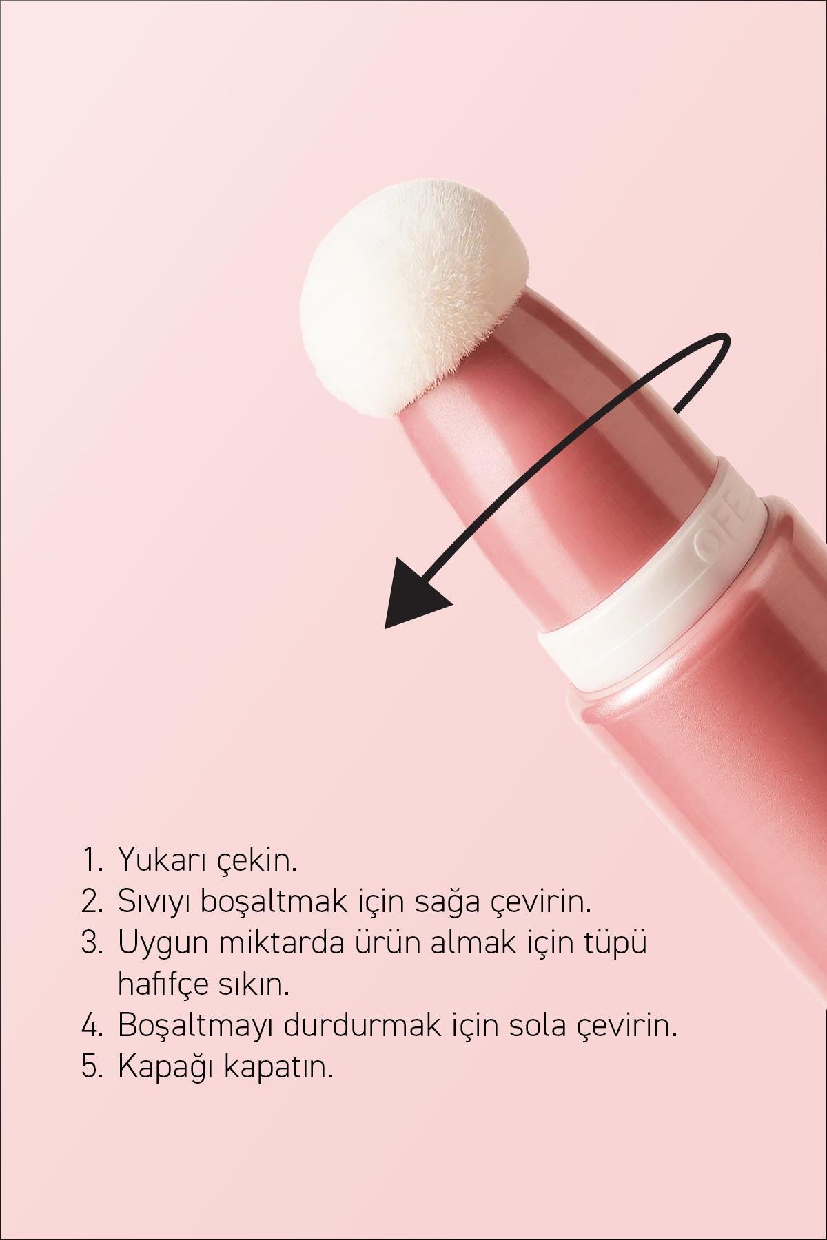 Yoğun Pigmentli E Vitaminli Mat Bitişli Kremsi Likit Allık - Liquid Blusher 01 Tender Peach