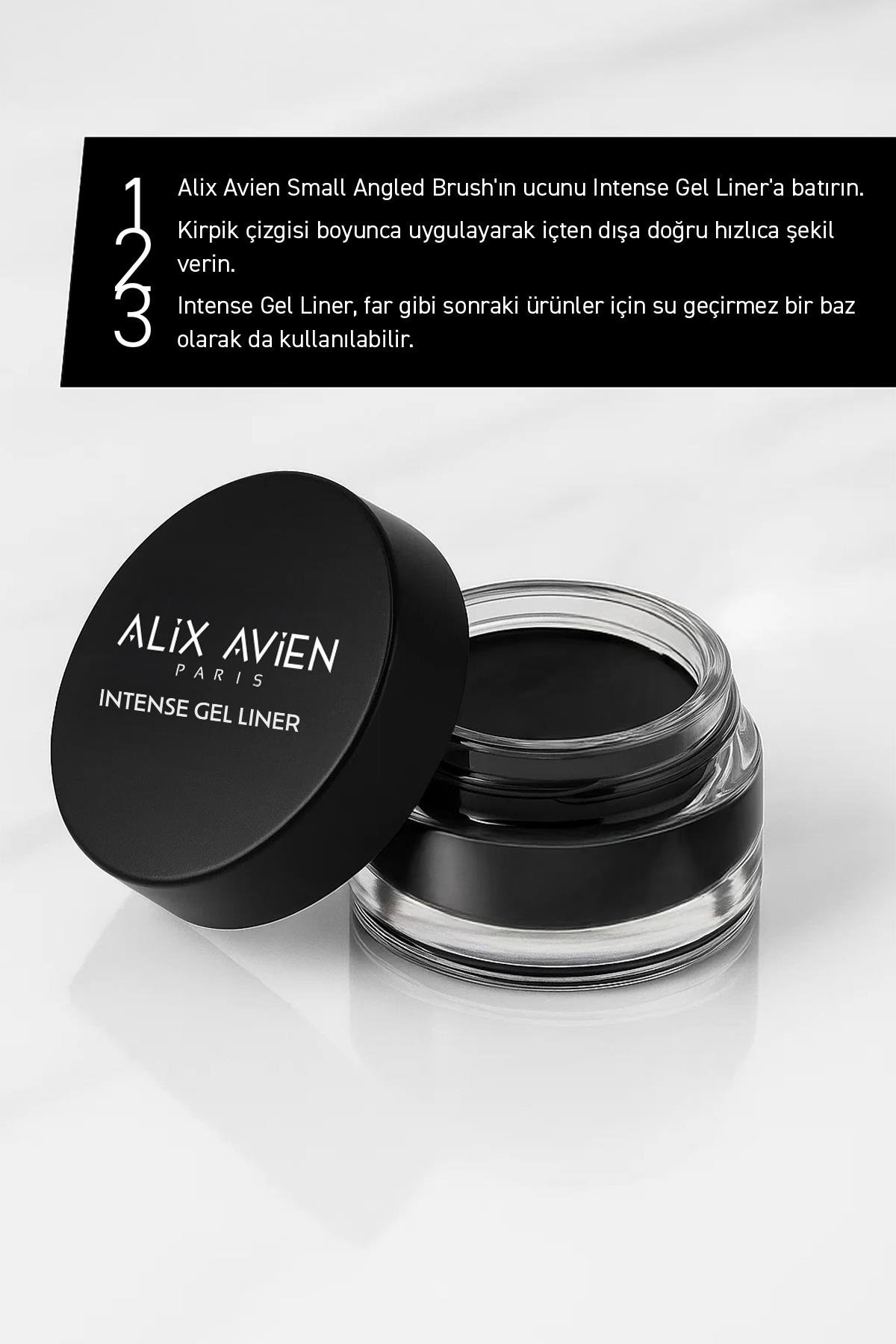 Yüksek Pigmentli Suya Dayanıklı Uzun Süre Kalıcı Mat Jel Eyeliner - Intense Gel Liner 01 Black
