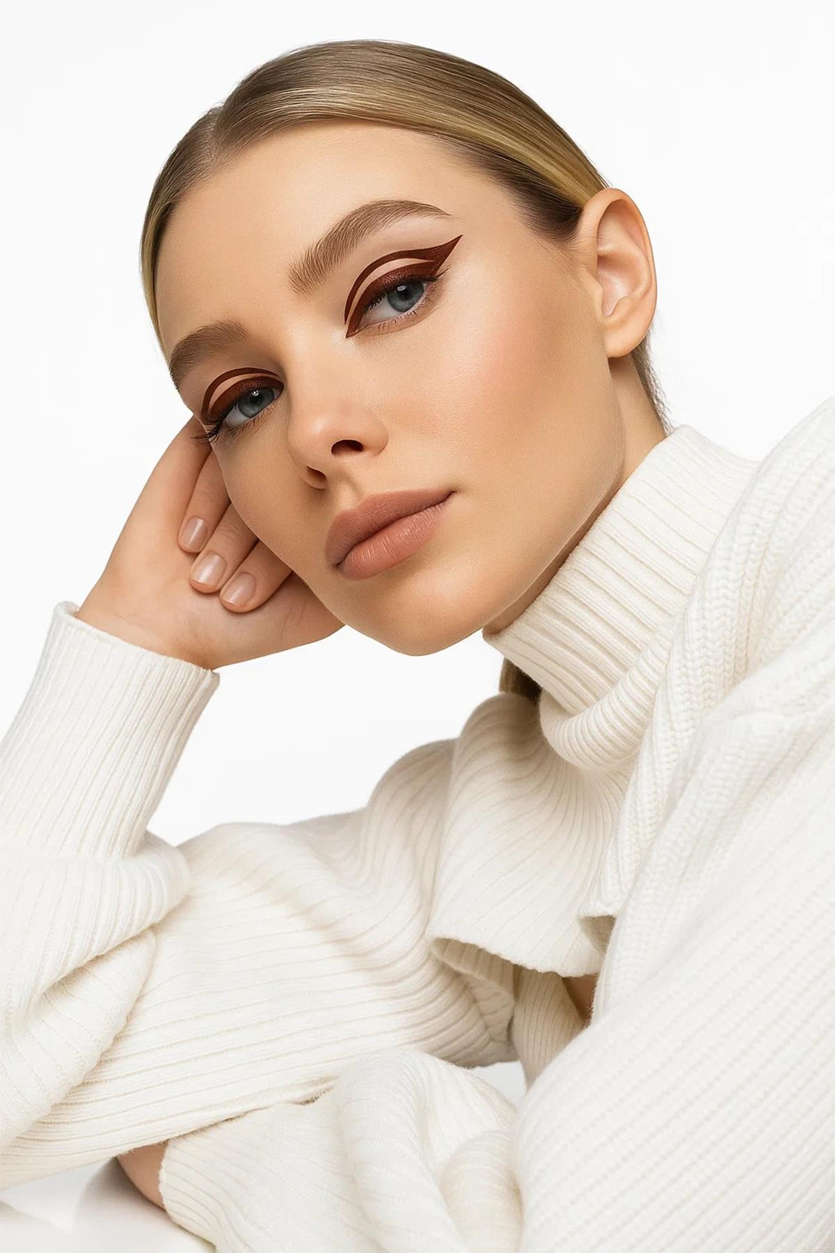 Yüksek Pigmentli Suya Dayanıklı Uzun Süre Kalıcı Mat Jel Eyeliner - Intense Gel Liner 02 Deep Mohang