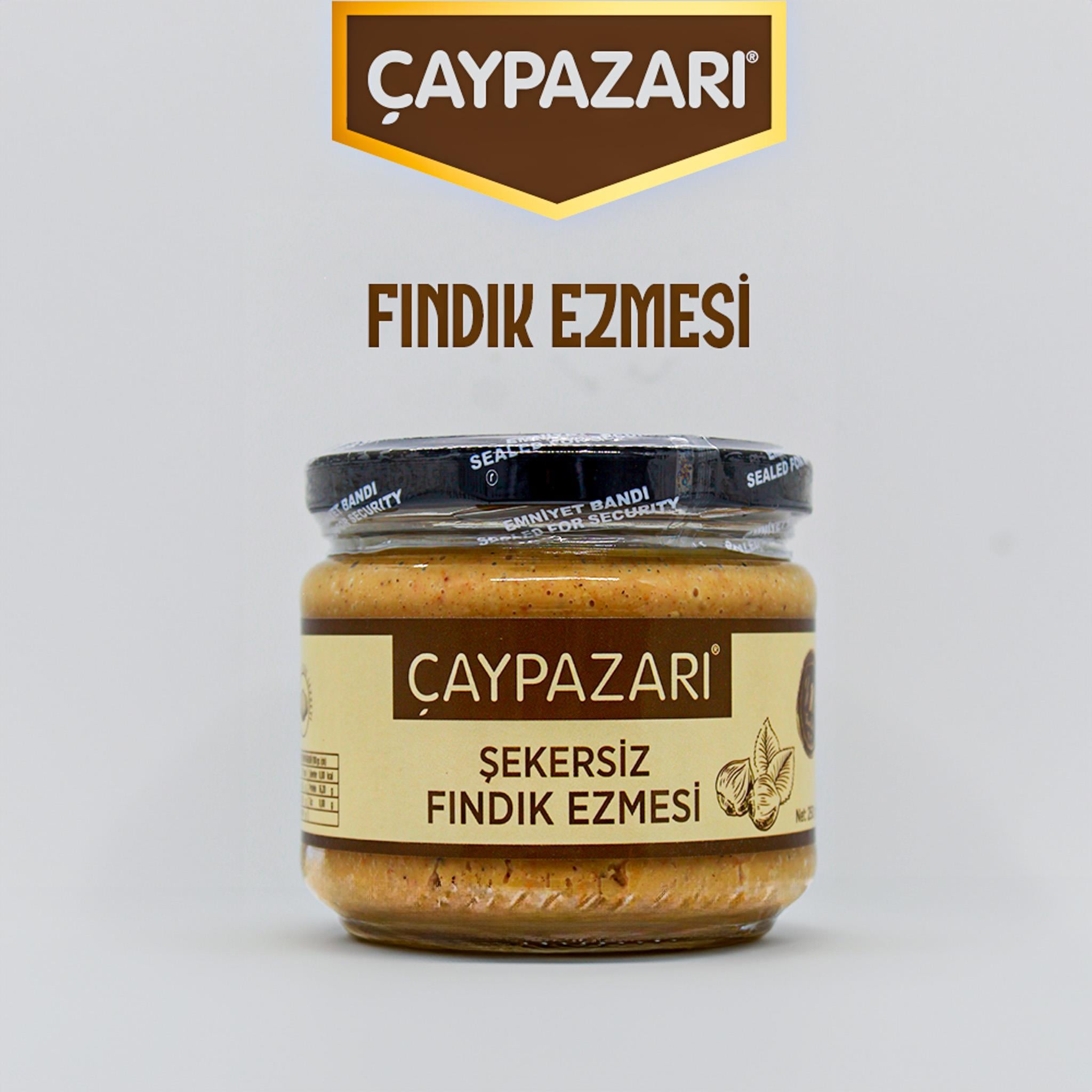 ÇAYPAZARI ŞEKERSİZ FINDIK EZMESİ 250 GR.
