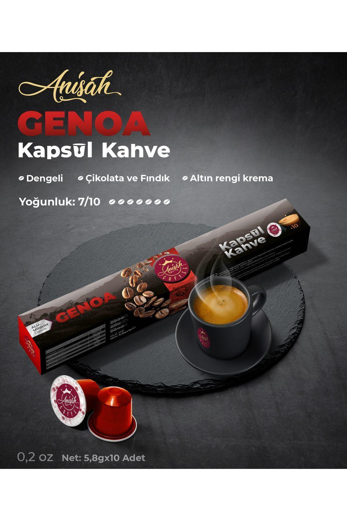 Anisah Coffee Kapsül Kahve Seti Bolivar Genoa Romeo ve Extra Aroma 40 Adet - ANISAH COFFEE