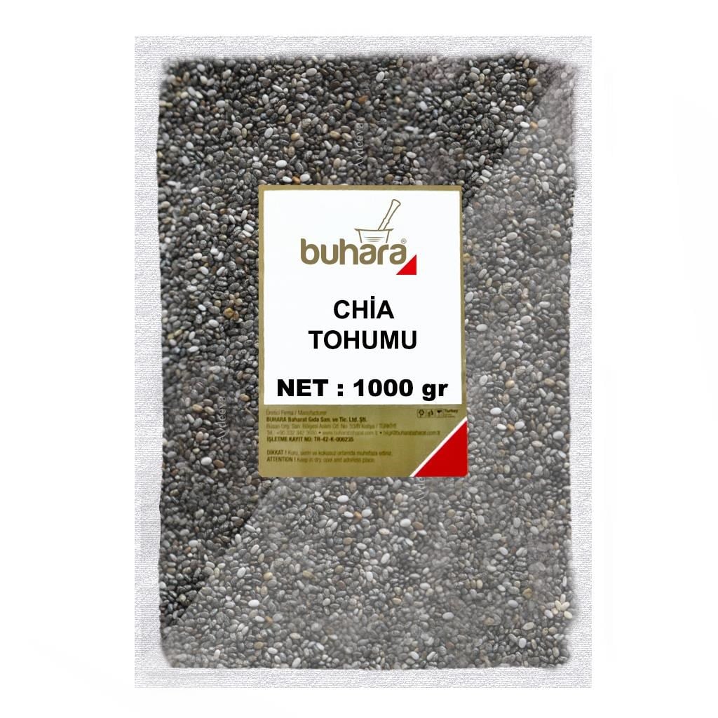 BUHARA CHİA TOHUMU DÖKME 1000 gr  - BUHARA BAHARAT