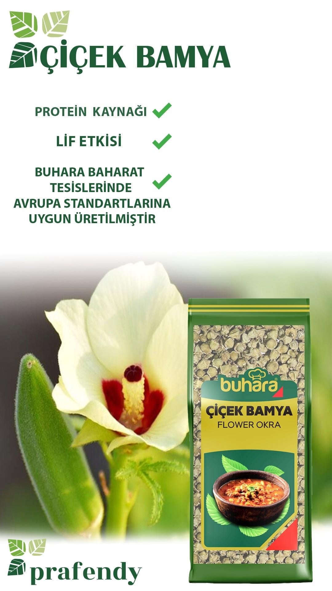 BUHARA ÇİÇEK BAMYA 90 GR - BUHARA BAHARAT