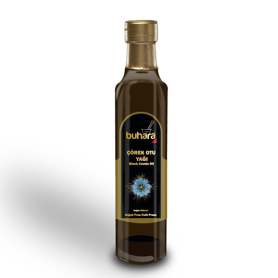 BUHARA ÇÖREK OTU YAĞI ( Çörekotu ) 250 ML CAM ŞİŞE Soğuk Press 100% DOĞAL ve SAF - BUHARA