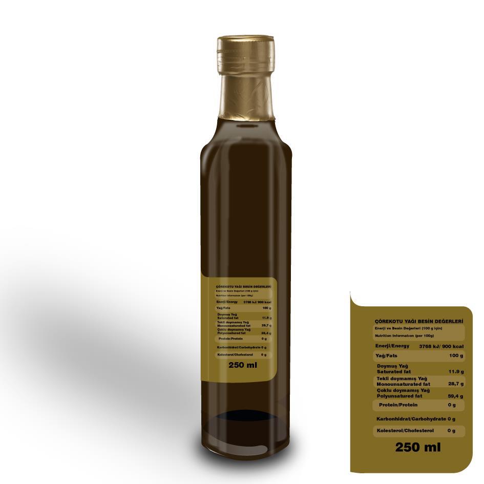 BUHARA ÇÖREK OTU YAĞI ( Çörekotu ) 250 ML CAM ŞİŞE Soğuk Press 100% DOĞAL ve SAF - BUHARA