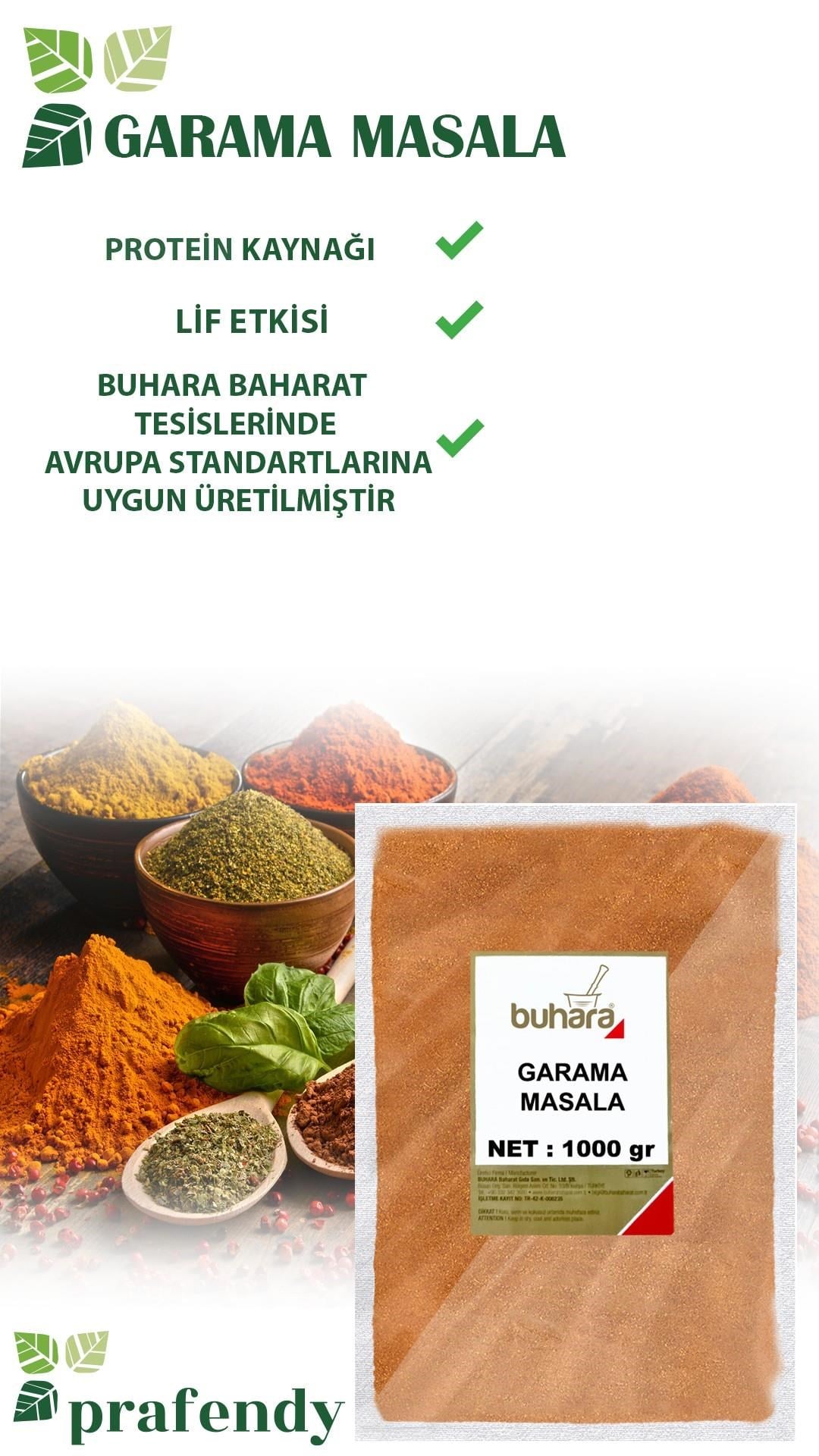 BUHARA GARAM MASALA 1000 GR - BUHARA BAHARAT