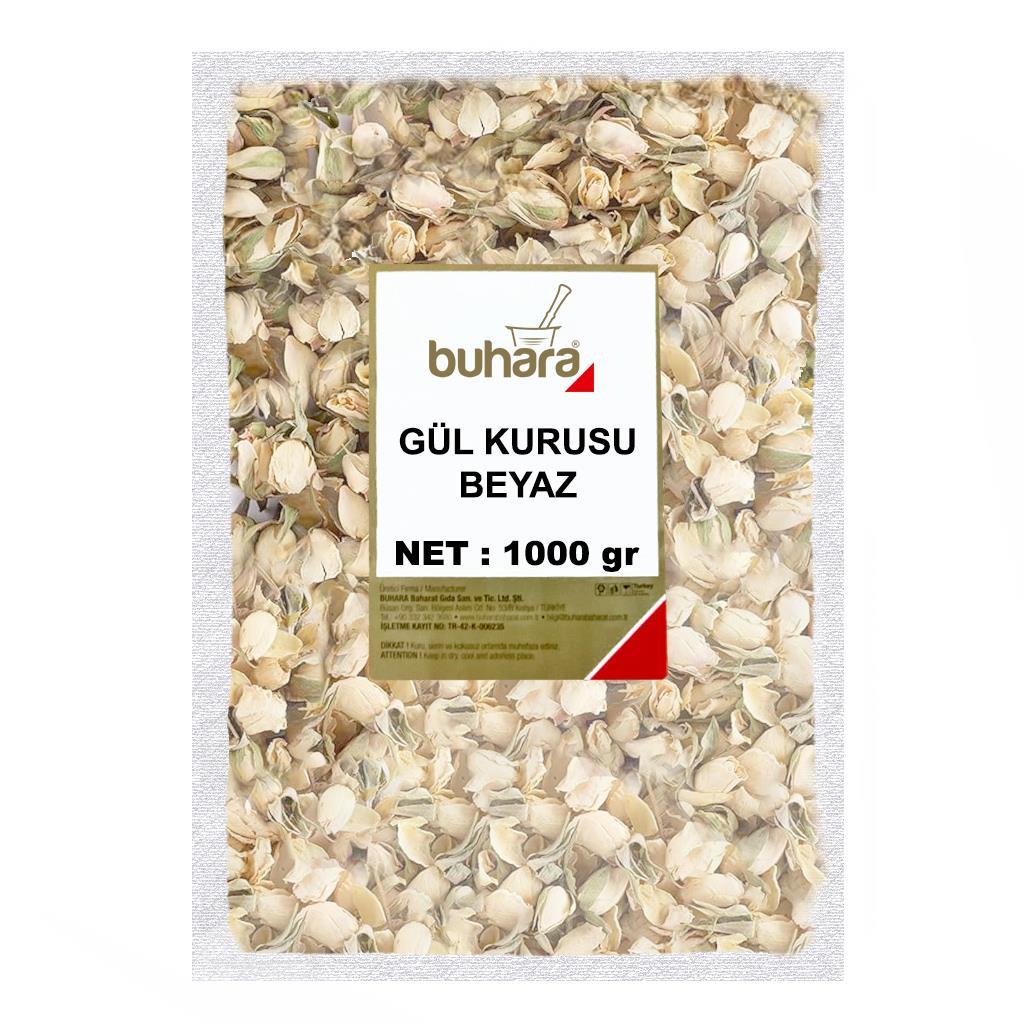 BUHARA GÜL KURUSU BEYAZ 1000 GR - BUHARA BAHARAT