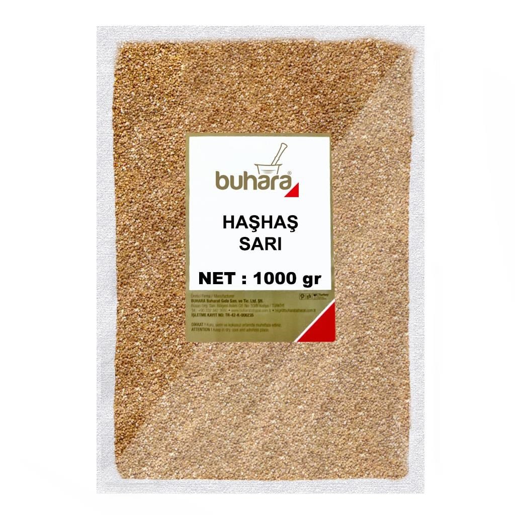 BUHARA HAŞHAŞ SARI 1000 GR - BUHARA BAHARAT