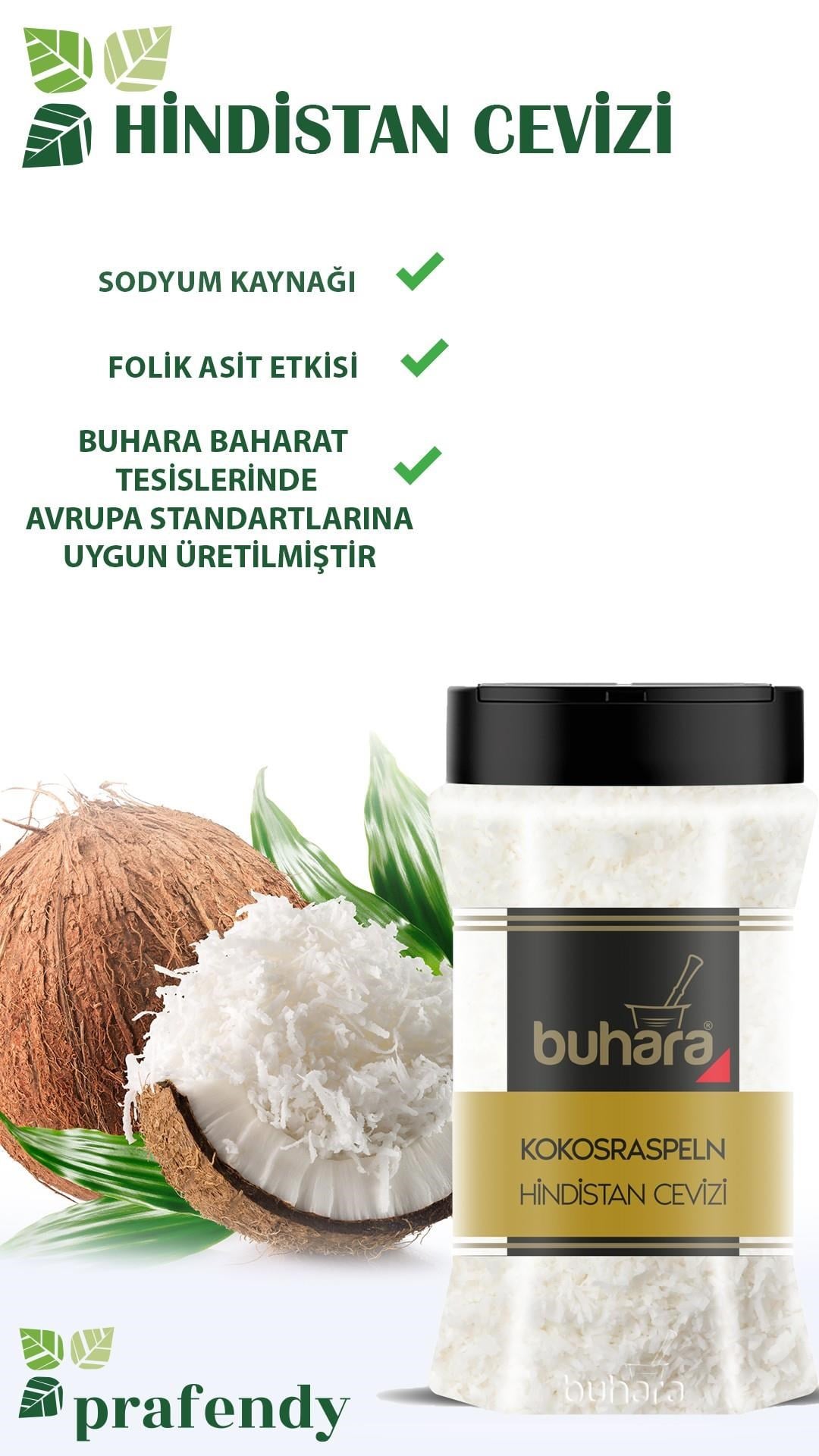 BUHARA HİNDİSTAN CEVİZİ 120 GR PET - BUHARA BAHARAT