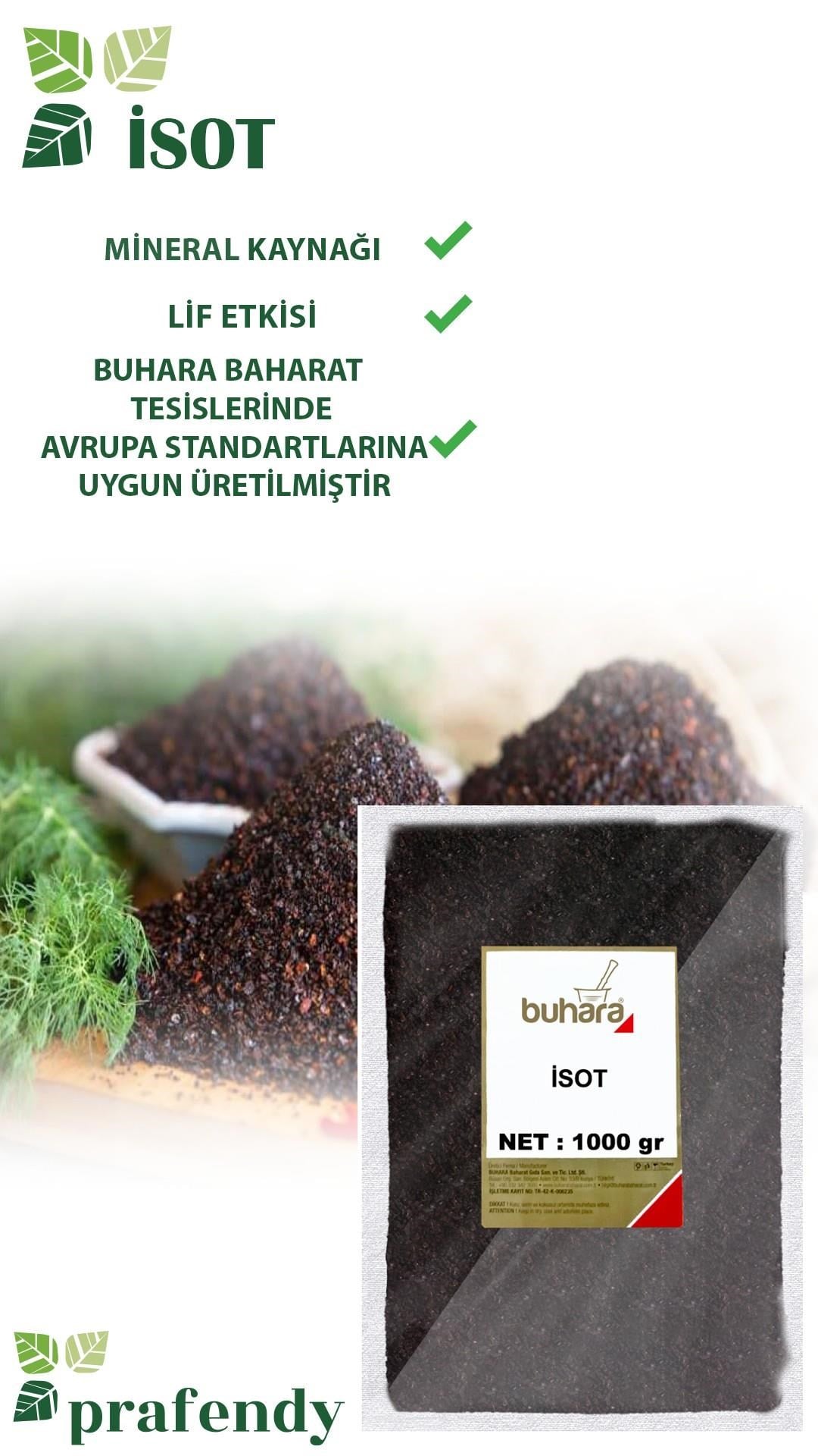 BUHARA İSOT BİBER DÖKME 1 KG - BUHARA