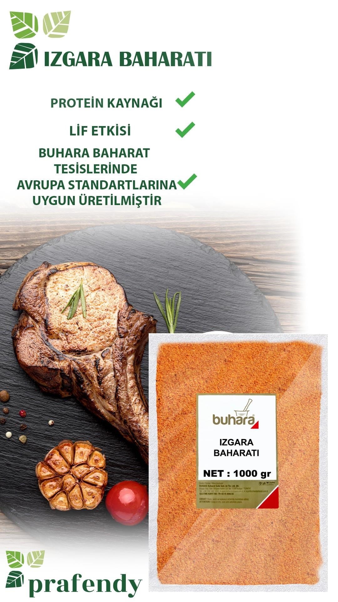 BUHARA IZGARA BAHARATI 1000 GR - BUHARA BAHARAT