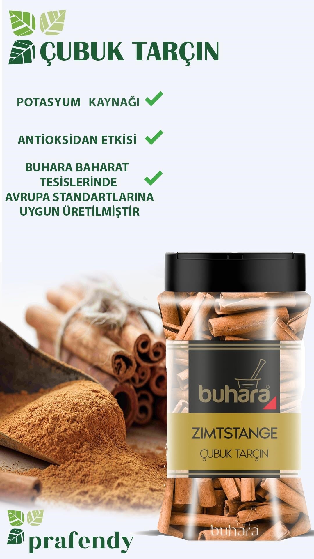 BUHARA KABUK TARÇIN 180 GR PET - BUHARA