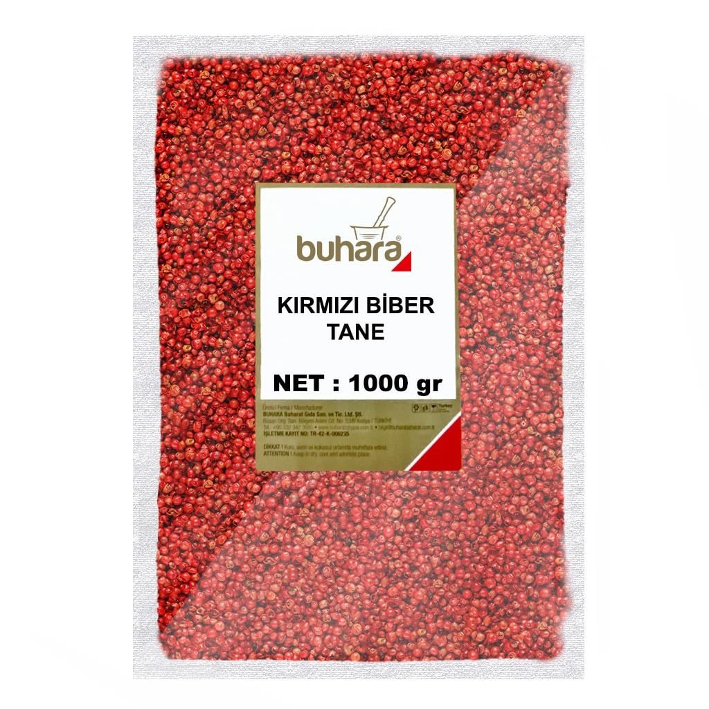 BUHARA KARABİBER KIRMIZI TANE 1000 GR  - BUHARA BAHARAT