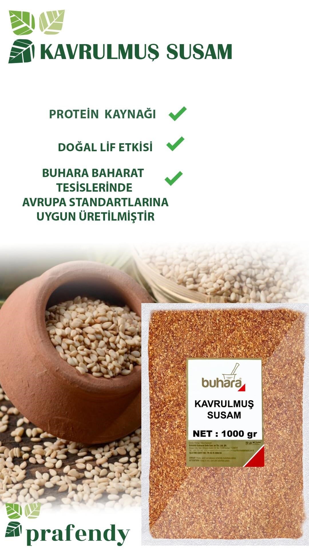 BUHARA KAVRULMUŞ SUSAM 1000 GR  - BUHARA BAHARAT