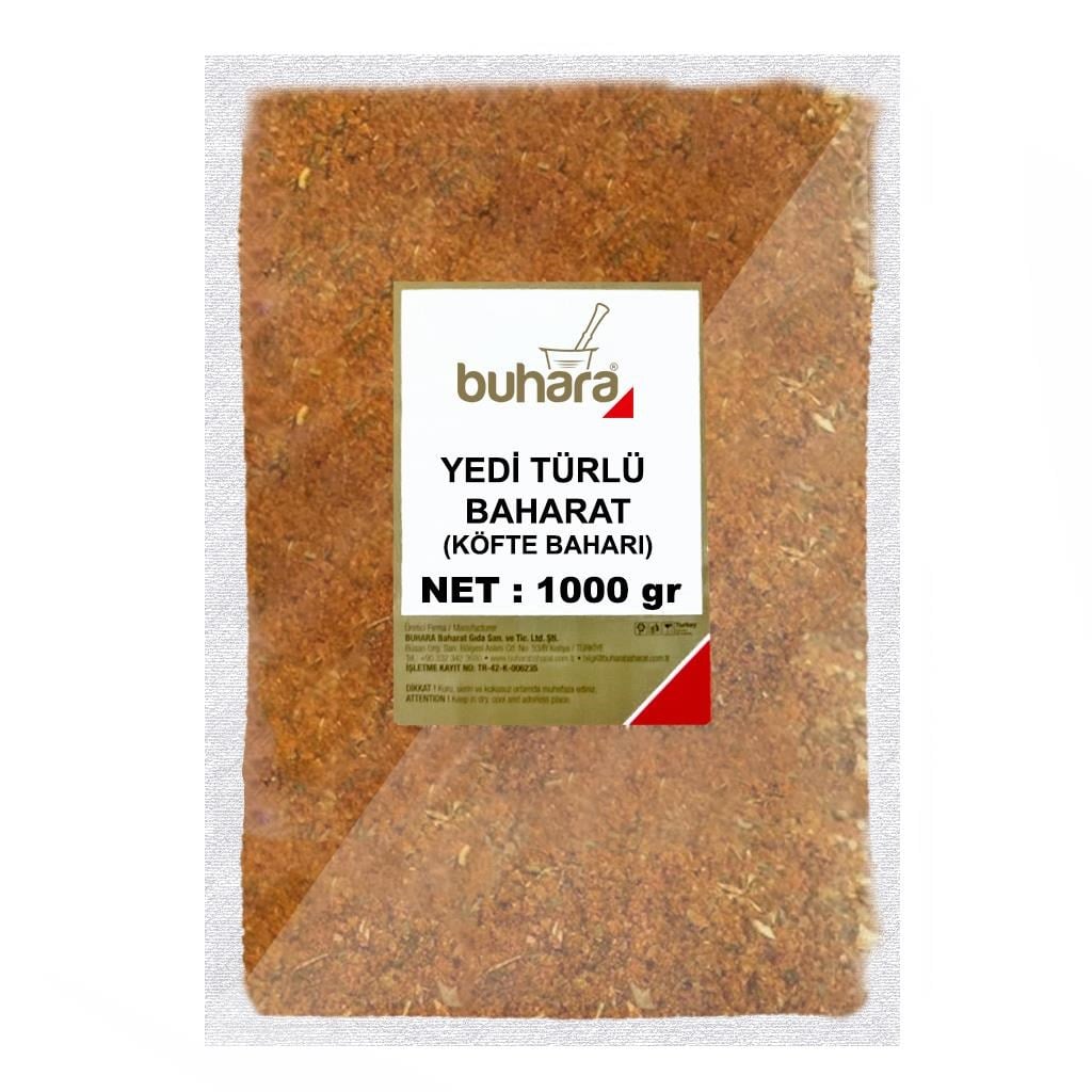 BUHARA KÖFTE BAHARI-YEDİ TÜRLÜ BAHARAT 1000 GR  - BUHARA BAHARAT