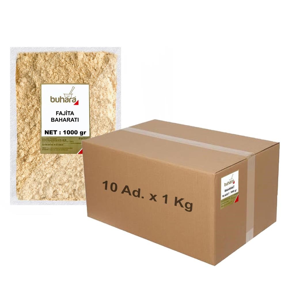 BUHARA TOPTAN FAJİTA BAHARATI 1 KG x 10 Ad - 10 KG - BUHARA