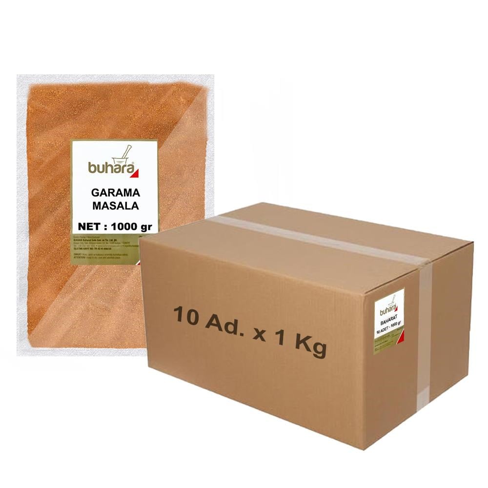 BUHARA TOPTAN GARAM MASALA 1 KG x 10 Ad - 10 KG - BUHARA