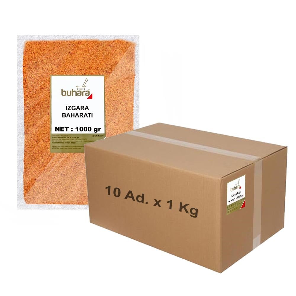 BUHARA TOPTAN IZGARA BAHARATI 1 KG x 10 Ad - 10 KG - BUHARA